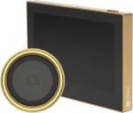 Ezviz CS-CP2 2MP belaidis skaitmeninis durų žiūronas (1080p, 4.3 col. LCD, Wi-Fi, PIR, dvipusis garsas, auksinis) | Kur.lt