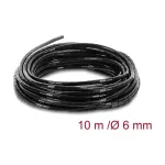 Delock Spiralinė kabelių įvyniojimo žarna, 6 mm skersmuo, 10 m, juoda