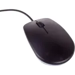 Raspberry Pi Official Mouse (juoda/pilka) - ambidekstrinė laidinė optinė USB pelė, 1000 DPI, 3 mygtukai, slinkimo ratukas, Plug & Play, skirta Raspberry Pi, PC, Mac