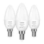 LEPRO 600059-WW-EU-3 LED lemputė E14 C37 4,2W (40W atitikmuo) 470lm 2700K &scaron;ilta balta 250&deg; &scaron;viesos sklaidos kampas, 3 vnt. pakuotė