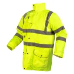 NEO TOOLS 81-716-XXL 5-in-1 auk&scaron;to matomumo izoliuota įspėjamoji darbo striukė, geltona, XXL dydis