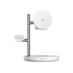 JOYROOM JR-W23 Qi2 4-in-1 belaidė įkrovimo stotelė su naktine &scaron;viesa - balta