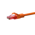 DSIT CAT6 U/UTP tinklo lizdinis kabelis, 0,50 m, oranžinis, 100% varis, RJ45 (DC-66-005)