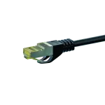 DSIT Cat.7 S/FTP PiMF 1,5 m RJ45 tinklo jungiamasis laidas, juodas