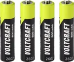 VOLTCRAFT Micro (AAA) NiMH įkraunamos baterijos 800 mAh 1,2 V Ready to Use, 4 vnt. paketas (VC-17275415)