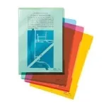LEITZ A4 dokumentų įmautės 0,15 mm įvairių spalvų, 10 vnt. 4153-02-99