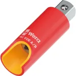 Wera 781 A/B VDE izoliuotas lizdų adapteris 1/4 colio kvadratinei pavarai su mechaniniu fiksavimu 05024690001