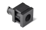 HELLERMANNTYTON VP-S 11-12 Ins-sgl-PL-BK halogen-free vienos angos kabelių įvado įdėklas, juodas, 20 vnt. (440-00013)