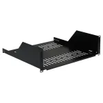 EFB Elektronik 19 inch 3U stovo lentyna, 450 mm gylio, 36 kg apkrova, RAL 9005 juoda 691650TS.3U450