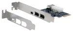 EXSYS EX-16600 PCI Express FireWire 1394a plok&scaron;tė su 3+1 prievadais (VIA)