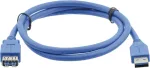 Kramer Electronics USB-A (tėvinis) į USB-A (moteri&scaron;kas) 3.0 prailginimo kabelis, 3 m, juodas (96-02310010)