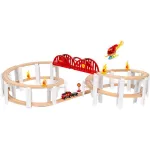 Ravensburger Brio Mega Spiral rinkinys &ndash; medinio traukinuko bėgių aksesuaras