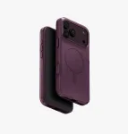 UNIQ Clario Magclick įkrovimo ekologi&scaron;kas dėklas iPhone 18 Pro Max / 17 Pro Max - violetinis