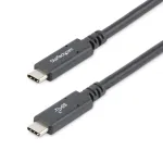 StarTech.com 6 ft (1,8 m) USB-C į USB-C laidas - 5A, 100W PD 3.0 - Sertifikuotas &bdquo;Works With Chromebook&ldquo; - USB-IF sertifikuotas - M/M - USB 3.0 5Gbps - USB-C įkrovimo laidas