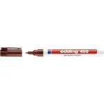 edding 400 permanentinis žymeklis su 1 mm apvaliu antgaliu, pildomas, rudas