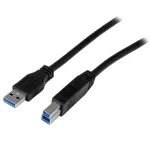 StarTech.com 1m (3ft) sertifikuotas SuperSpeed USB 3.0 A-B laidas, ki&scaron;tukas-ki&scaron;tukas