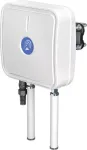 QuWireless QuMax A955M kryptinė LTE + Wi-Fi + GPS antena, tinkama Teltonika RUT956/RUT955, 6 dBi, PoE/LAN, vertikali poliarizacija, IP67, balta