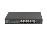 Lanberg RSFE-16P-2C-250 nevaldomas PoE+ komutatorius, 16x 10/100 PoE+, 2x Gigabit Combo, 250 W, 1U spinta