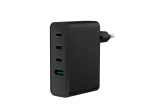NATEC NUC-2234 sieninis įkroviklis ne&scaron;iojamam kompiuteriui ir i&scaron;maniajam telefonui, juodas, 100 W, greitasis įkrovimas, GaN