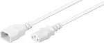 MicroConnect PE040605W maitinimo laidas baltas 0,5 m C14 ki&scaron;tukas C13 lizdas