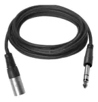 Vivolink PROAUDXLRJACKS0.5 garso kabelis 0,5 m XLR &ndash; 6,35 mm, juodas