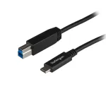 StarTech.com USB31CB1M USB-C į USB-B kabelis, USB 3.2 Gen 2 (3.1 Gen 2), 10 Gbps, 60 W, 1 m, juodas
