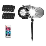 LED projektorius OEM 12 skaidrių dekoratyvinis projektorius su LED ap&scaron;vietimu