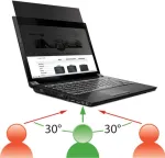 Mobilis 016233 ekrano privatumo filtras be rėmelio, ne&scaron;iojamiesiems kompiuteriams, 39,6 cm (15,6"), 16:9