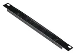 Kabelių tvarkymo panelė EQUIP EZMB-10-B, metalinė, juoda, 1U priedas