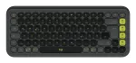 LOGITECH belaidė klaviatūra Pop Icon Keys - Graphite & Green QWERTZ voki&scaron;ka