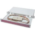 Kabelių valdymo skydelis Digitus DN-96322-4 SC OM4 &scaron;viesolaidžio sujungimo dėžutė pilka