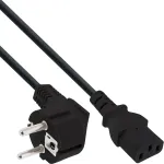 InLine B-16653A maitinimo kabelis, CEE 7/7 kampuotas į C13, 2,5 m, 25 vienetų didmeninė pakuotė