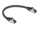 Tinklo kabelis DeLOCK 80566 RJ-45 Cat8.1 0,25 m Juodas