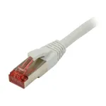 Patch kabelis RJ45 CAT6 250MHz 10m pilkas S-STP (S/FTP) TPE/LSZH (Superflex) Synergy 21