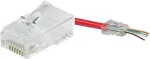 LogiLink MP0027 modulinis RJ45 ki&scaron;tukų rinkinys Cat.6 UTP, pass-through, 50 vnt.