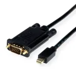 ROLINE 11.04.5976 Vaizdo kabelis-adapteris 1,5 m Mini DisplayPort &rarr; VGA (D-Sub) Juodas