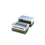 Patch panel, 8 prievadų, Cat. 5e, ekranuotas, &scaron;viesiai pilkas, 14 cm, 44 x 172 x 140 mm