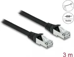 DeLOCK RJ45 Cat.6A S/FTP tinklo kabelis 3 m juodas PUR