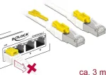 Tinklo kabelis DeLOCK 85333 RJ-45 Cat6a 3m baltas