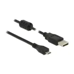 USB kabelis DeLOCK 5m USB 2.0-A Micro-B juodas