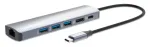 Manhattan 6-in-1 USB-C Dock/Hub, 6 prievadai: Ethernet, HDMI, USB-A (x3) ir USB-C, su Power Delivery (PD) 100W