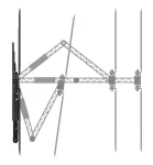 Hama 00220852 televizoriaus sieninis laikiklis OLED, plok&scaron;čias, pasukamas, i&scaron;traukiamas, iki 229 cm (90 colių), VESA 600x400, maks. 50 kg