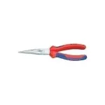Knipex mechaniko replės 200 mm, 1 forma, tiesios, daugiakomponentė rankena, chromuotos