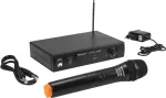 Belaidė mikrofono sistema Omnitronic VHF-101 212,35 MHz VHF imtuvas ir rankinis siųstuvas
