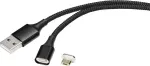 Renkforce RF-4746074 USB laidas 1 m USB 2.0 USB A Micro-USB B juodas (RF-4746074)