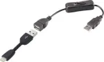 USB 2.0 A &ndash; Apple Lightning laidas Renkforce RF3346622, 0,30 m, juodas