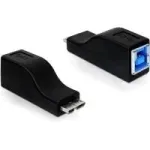USB lyties keitiklis micro USB-B ki&scaron;tukas į USB-B lizdą, juodas, DeLOCK 65216