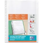 ELBA i&scaron;plečiama perforuota ki&scaron;enė, A4, PP, 0,2 mm skaidri, atviru vir&scaron;umi, su dideliu uždarymo atvartu (M670619)