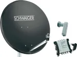 Palydovinė sistema SCHWAIGER SPI9961SET6 8 dalyviams, antracitinė