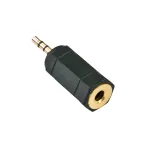 Lindy 35622 garso adapteris 2,5mm ki&scaron;tukas &ndash; 3,5mm lizdas, juodas